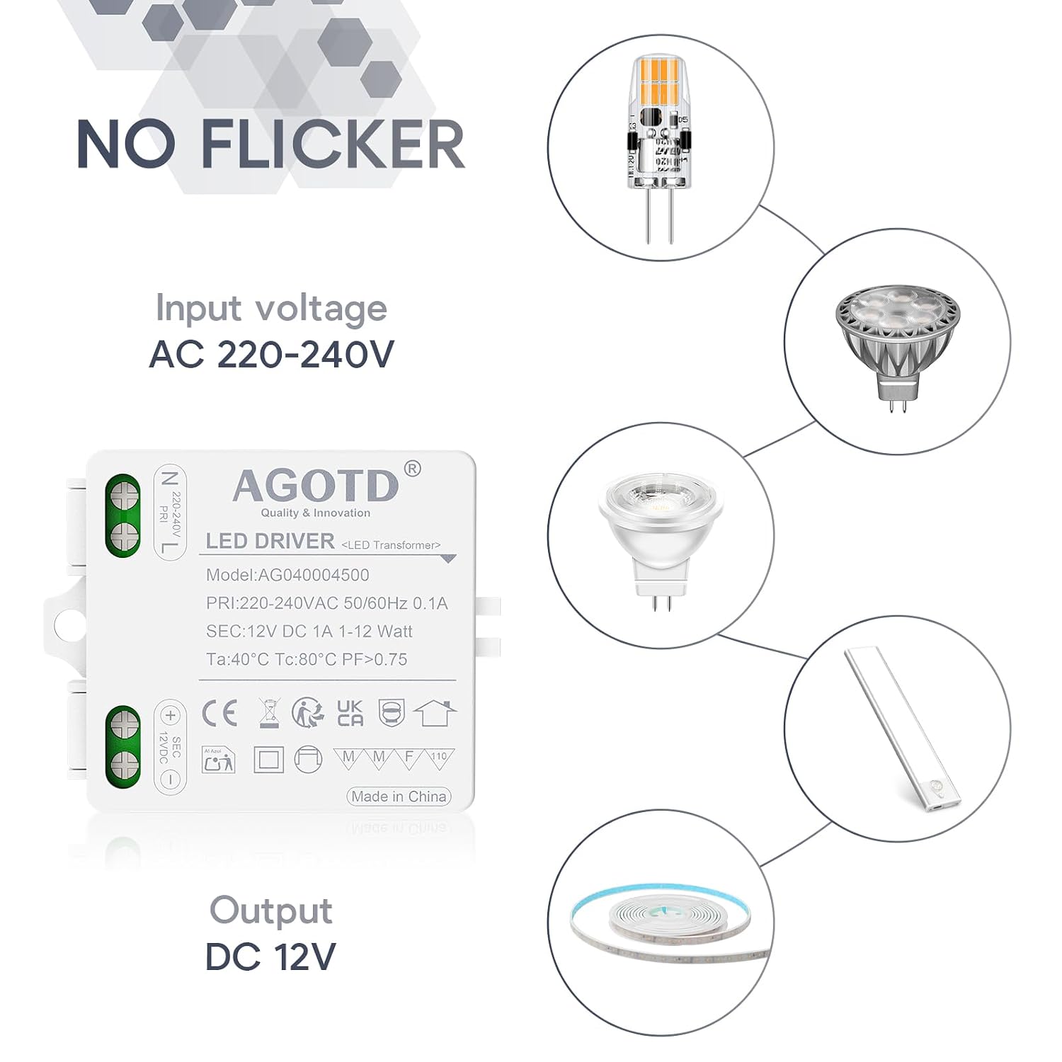 Detalle 2 de AGOTD LED Trafo 12W flackerfrei