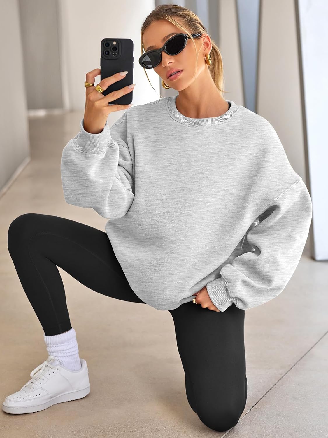 Detalle de EFAN Womens Oversized Sweatshirt 2026