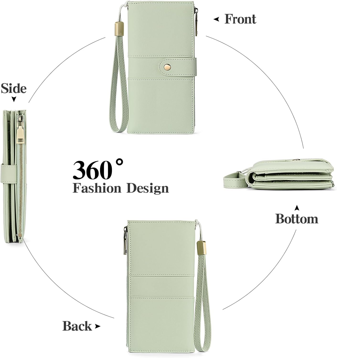 Thumbnail 3 de GAEKEAO Geldbörse Damen – Portemonnaie mit Großem Fassungsvermögen, RFID-Schutz und elegantem Design