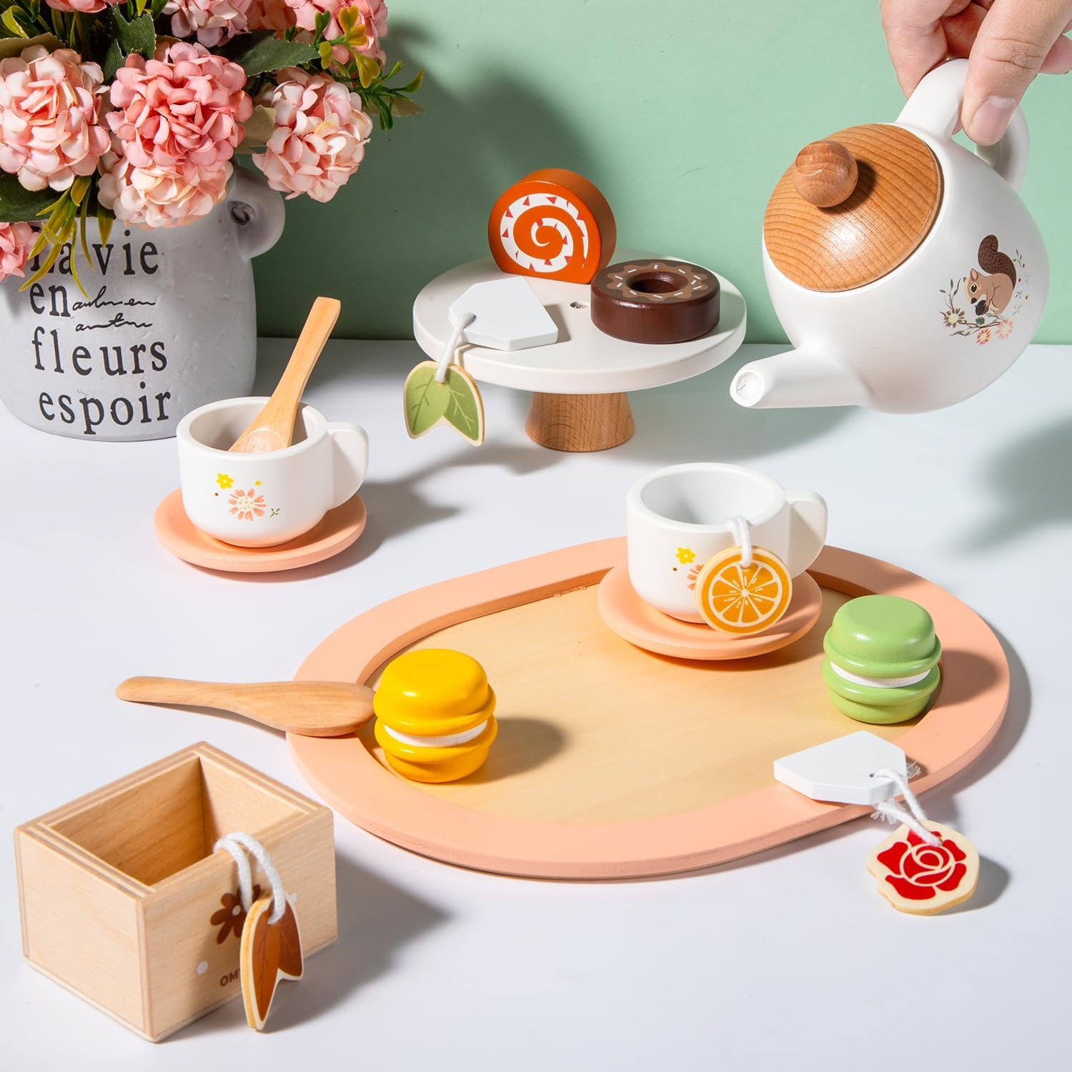 Thumbnail 1 de OMYBaby Wooden Tea Set