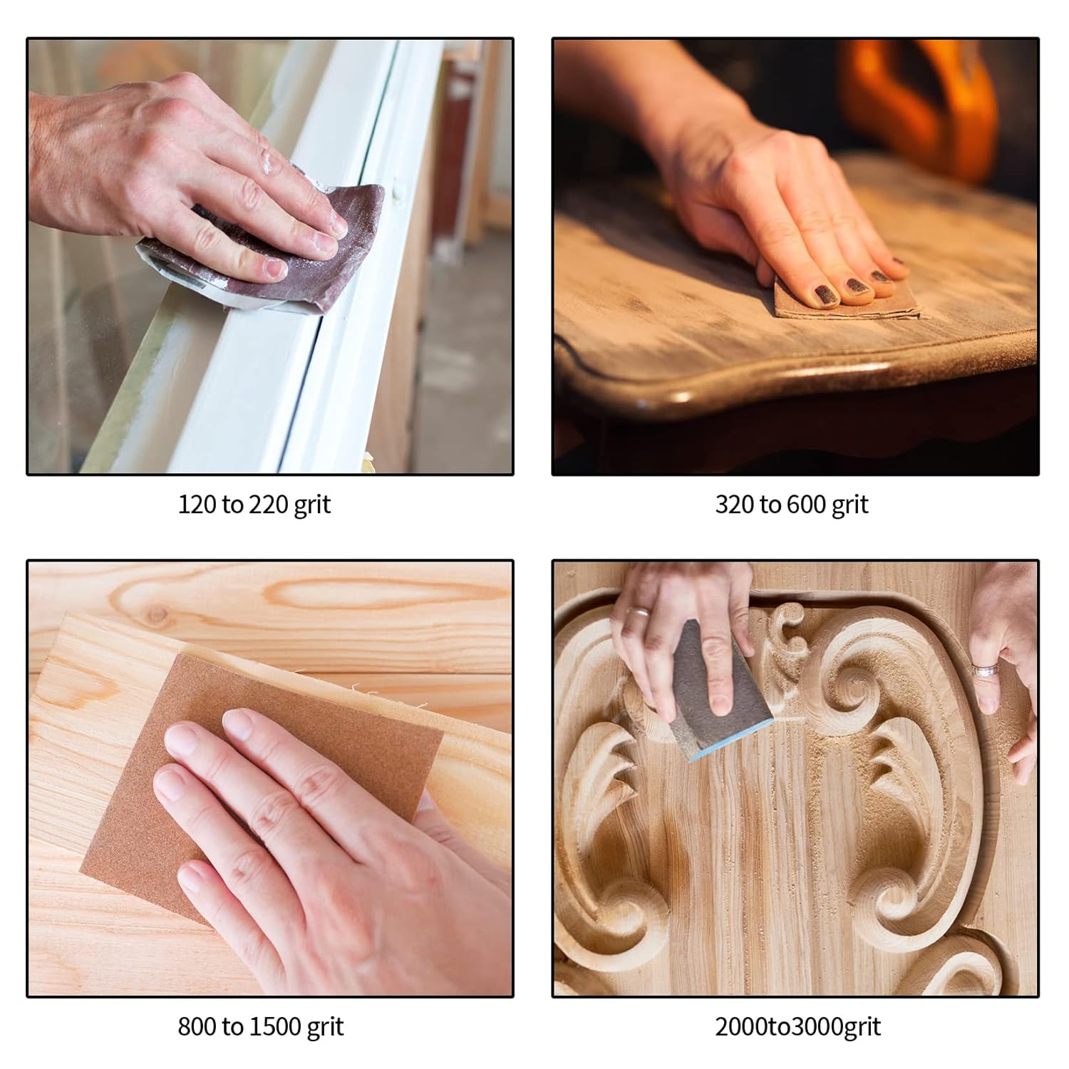 Thumbnail 5 de Tomoyuki Schleifpapier-Set 25 Blatt Körnung 120 Nass & Trocken – 230 x 93 mm, vielseitig einsetzbar
