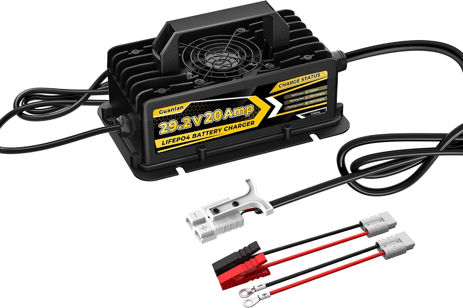 Imagen de Caricabatterie Litio 29,2V 20A per Batterie LiFePO4 da 24V/25,6V – IP67, per Camper, Barca e Solare en OfertitasTOP