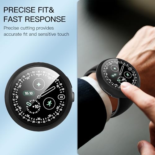 Thumbnail 5 de Diruite 3 Coperture Protettive per Google Pixel Watch 4 41mm – Custodia Ultra Sottile e Vetro Temperato