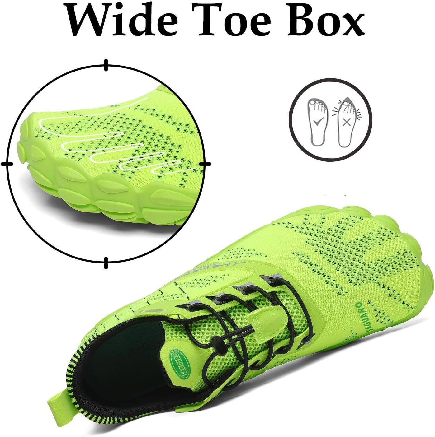 Thumbnail 2 de SAGUARO Barfußschuhe Unisex – Breite Zehenbox, Zero-Drop, rutschfest und atmungsaktiv