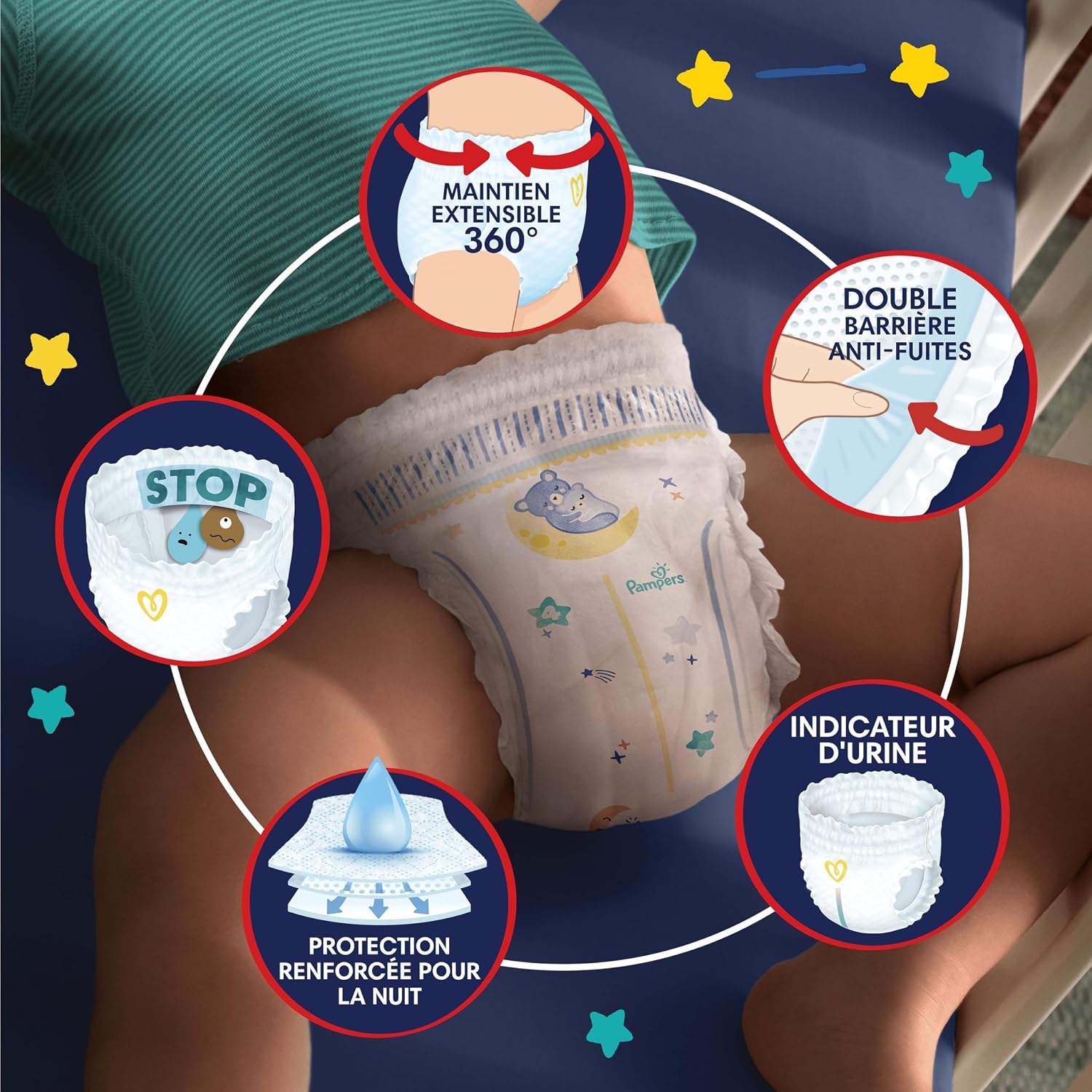 Thumbnail 3 de Pampers Night Pants Couches-culottes 180