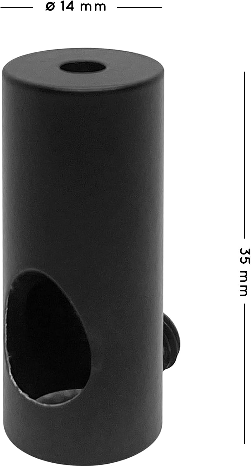Thumbnail 1 de smartect cableholder_side_al_black_4P kabelhouders, zwart aluminium, 4-delig
