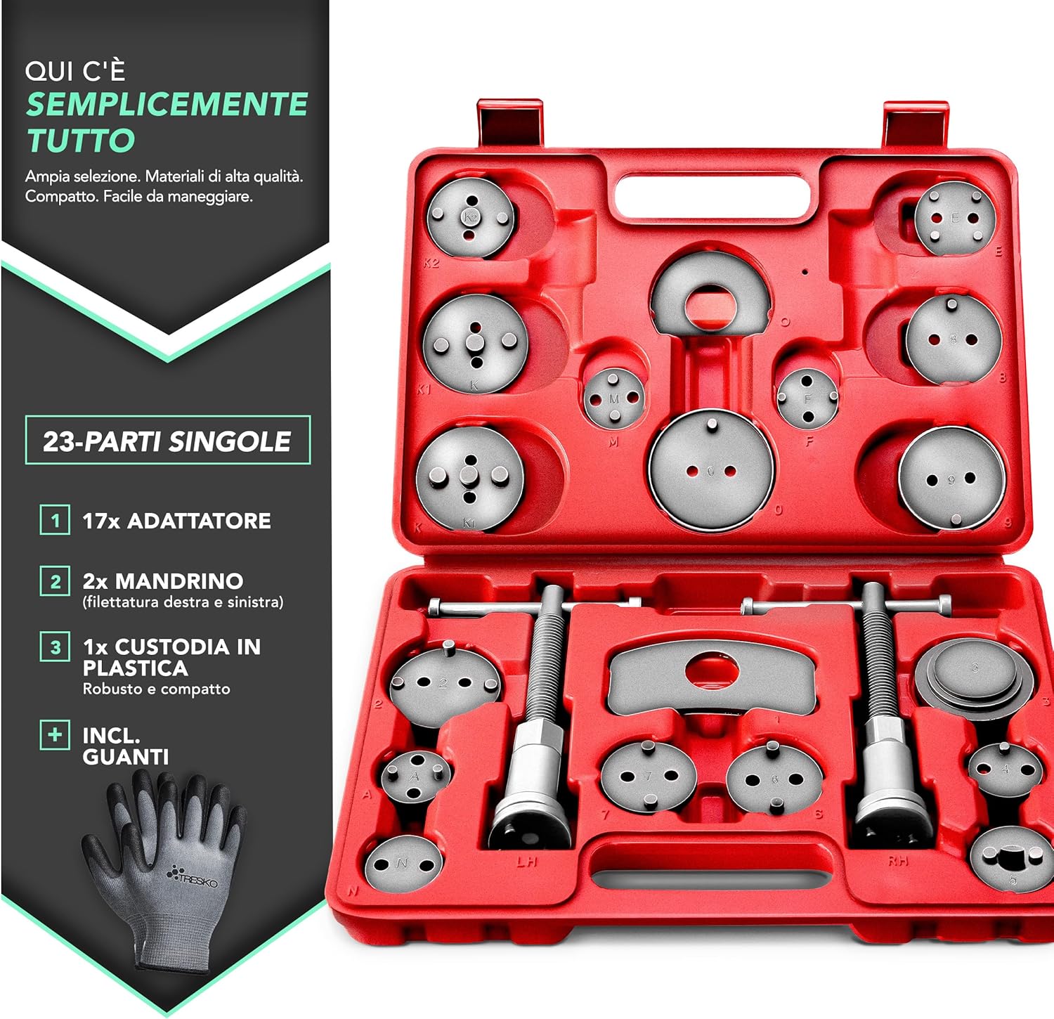 Thumbnail 2 de TRESKO 23 Pezzi Set ripristino pistone freno