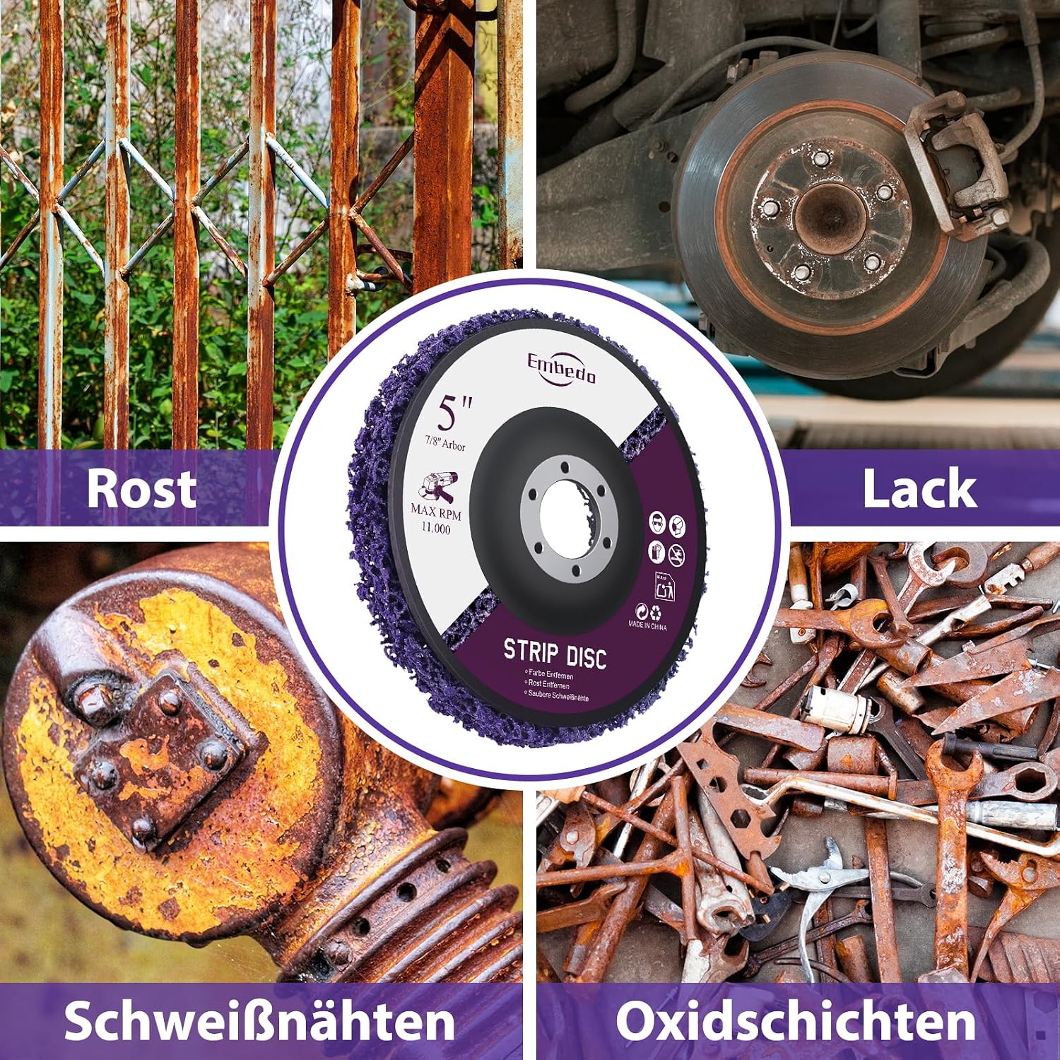 Detalle 2 de 5 CSD Scheiben 125 mm für Winkelschleifer