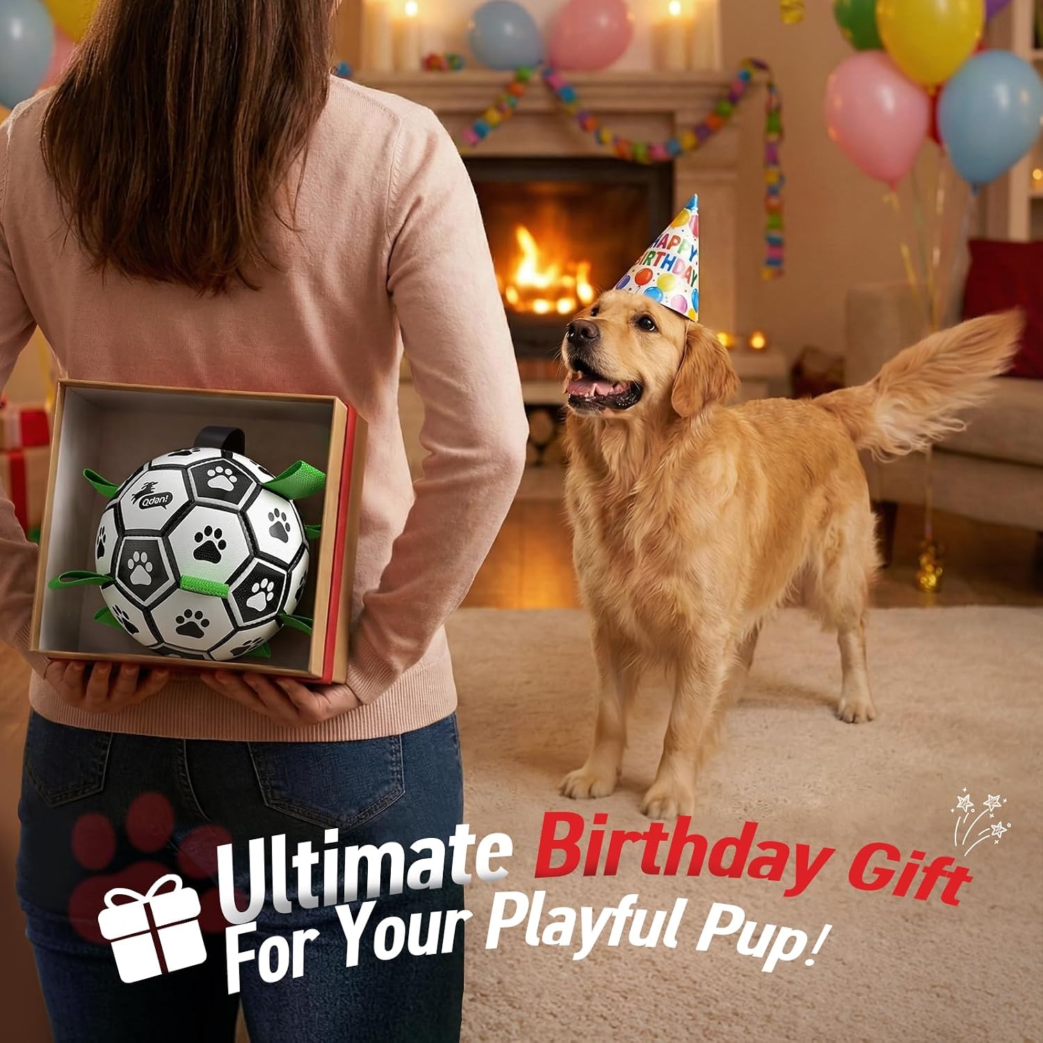 Thumbnail 2 de QDAN Dog Toys World Cup Soccer Ball 6 Inch