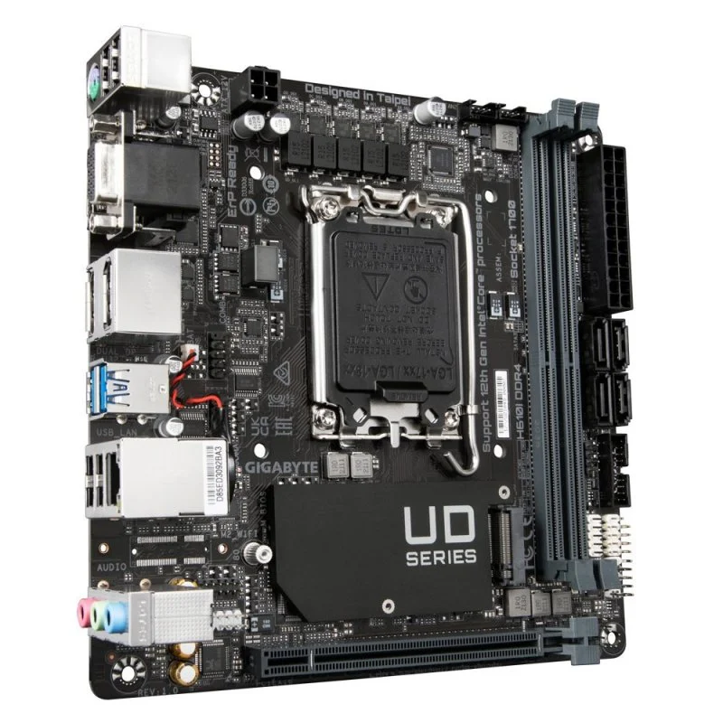 Detalle de Gigabyte H610I DDR4 LGA1700 mITX, 64 GB