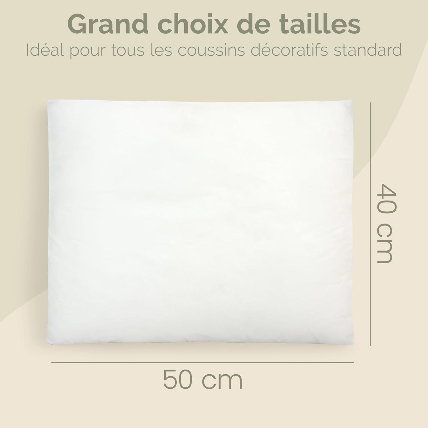 Thumbnail 2 de Blumtal lot de 2 coussins/oreillers rectangulaires 40x50 cm déhoussables et lavables (Oeko-TEX)