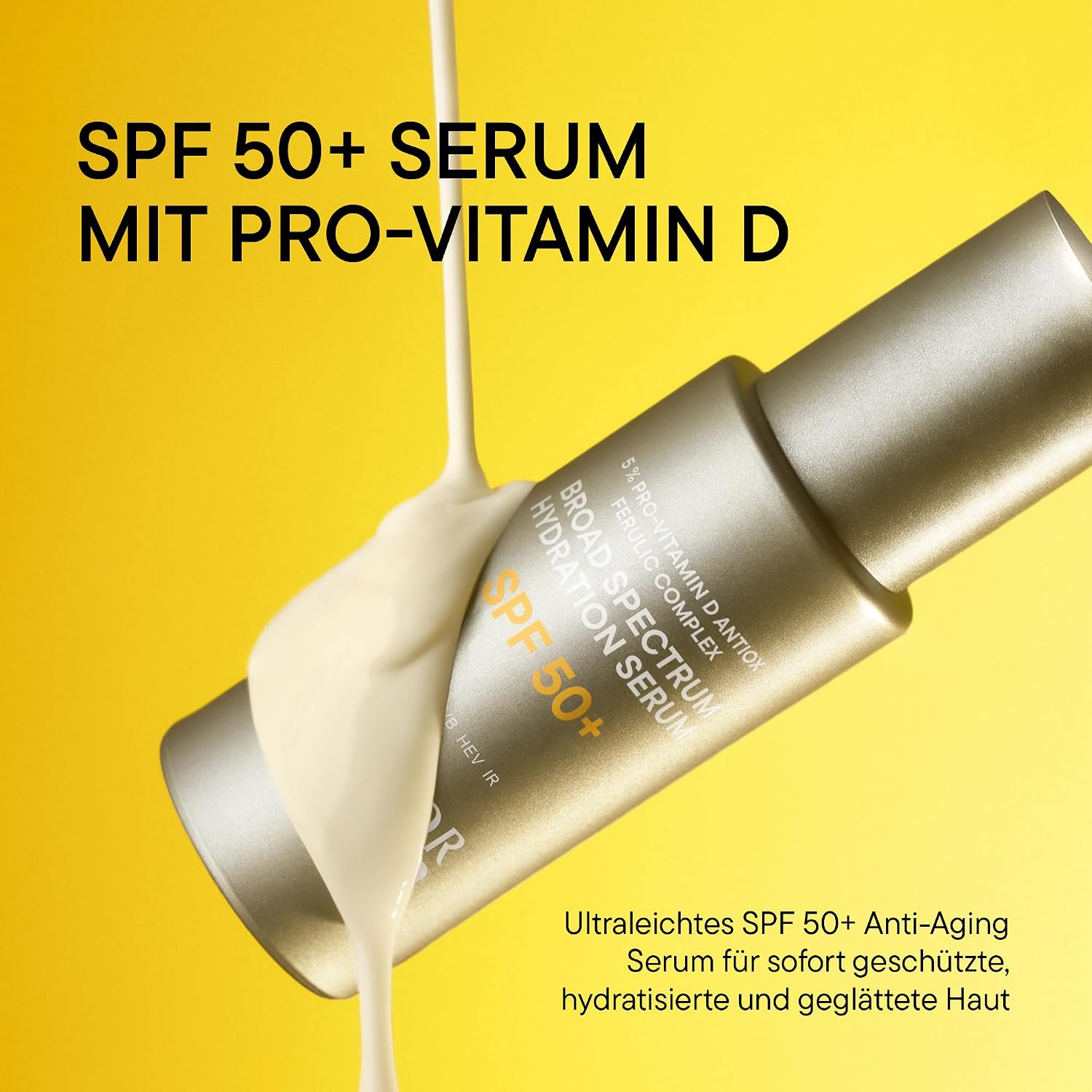 Detalle de DOCTOR BABOR Solar Defense Broad Spectrum Hydration Serum LSF 50+ – Sonnenschutzserum für Gesicht, Hals und Dekolleté (30 ml)