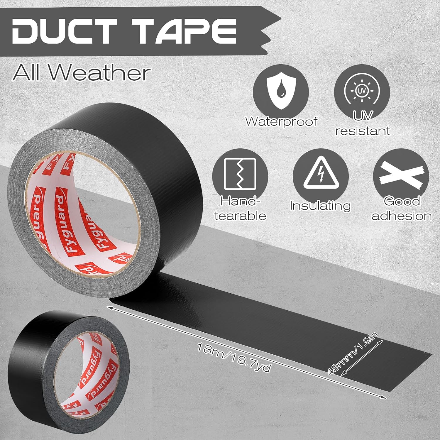 Detalle 2 de Duct Tape 48mm x 18m Pack of 3