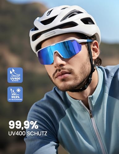 Thumbnail 1 de Lamicall Schnelle Brille – Leichte Sportbrille mit polarisierenden TAC-Gläsern (24 g, TR-90) für Fahrrad, Laufen und Outdoor