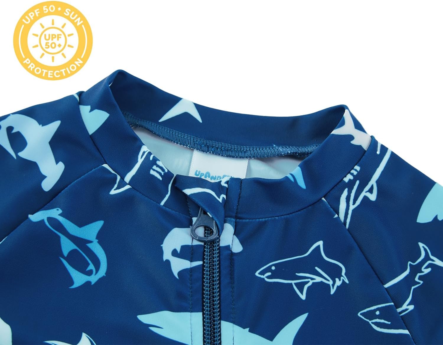 Thumbnail 3 de upandfast Baby rashguard swimsuit with full-length zipper and UPF 50+ protection (toddler one-piece)