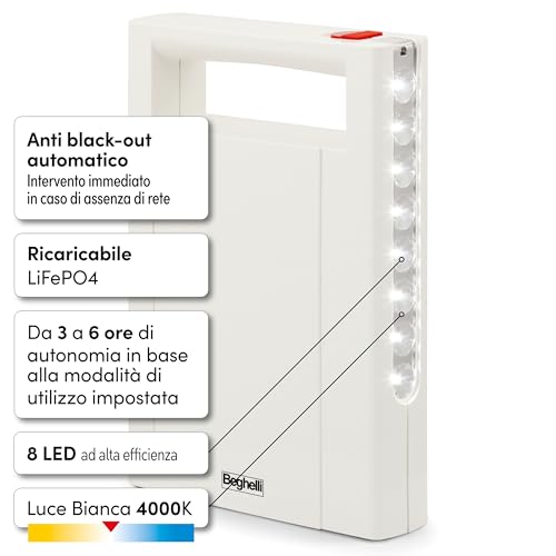 Detalle de Beghelli lampada LED portatile 4000K