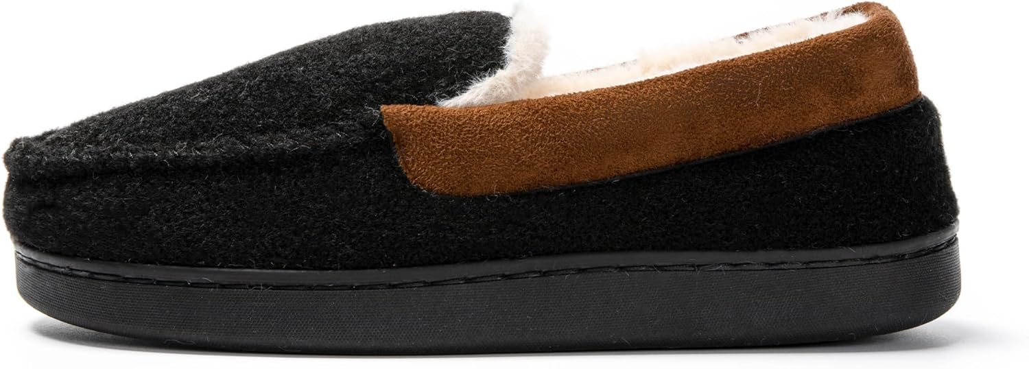Detalle 2 de JOMIX Charentaises Homme – Chaussons d'hiver en fourrure, confort et chaleur pour la maison