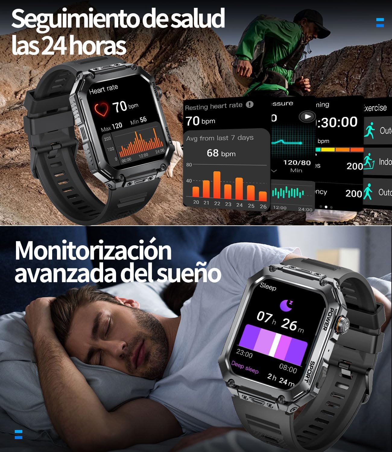 Thumbnail 5 de Reloj Inteligente Militar 1,91