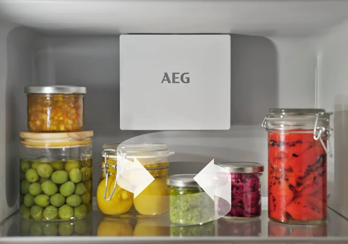 Detalle de AEG TK6DS181EC: 1-türiger Einbaukühlschrank mit 310 L Fassungsvermögen