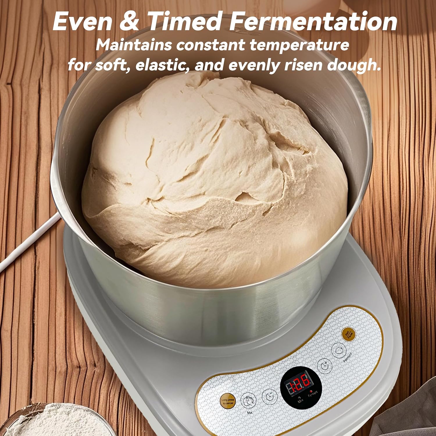 Thumbnail 4 de Dough Mixer with Fermentation Function, 5Qt Bowl