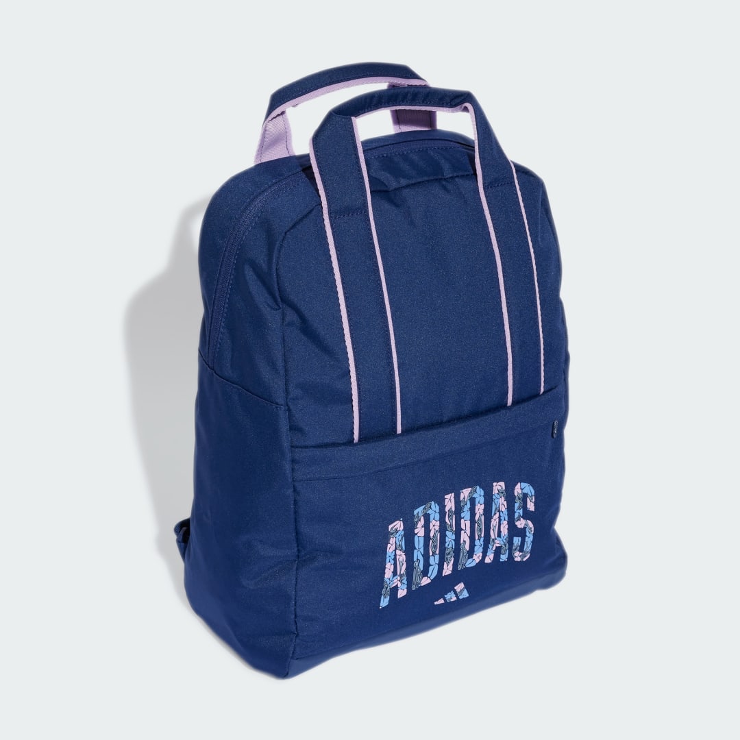 Detalle de adidas Mochila Essential con estampado floral azul
