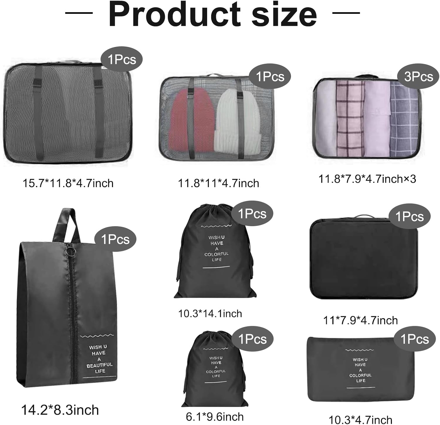 Thumbnail 2 de TXBOBECO Koffer Organizer Set 10-teilig