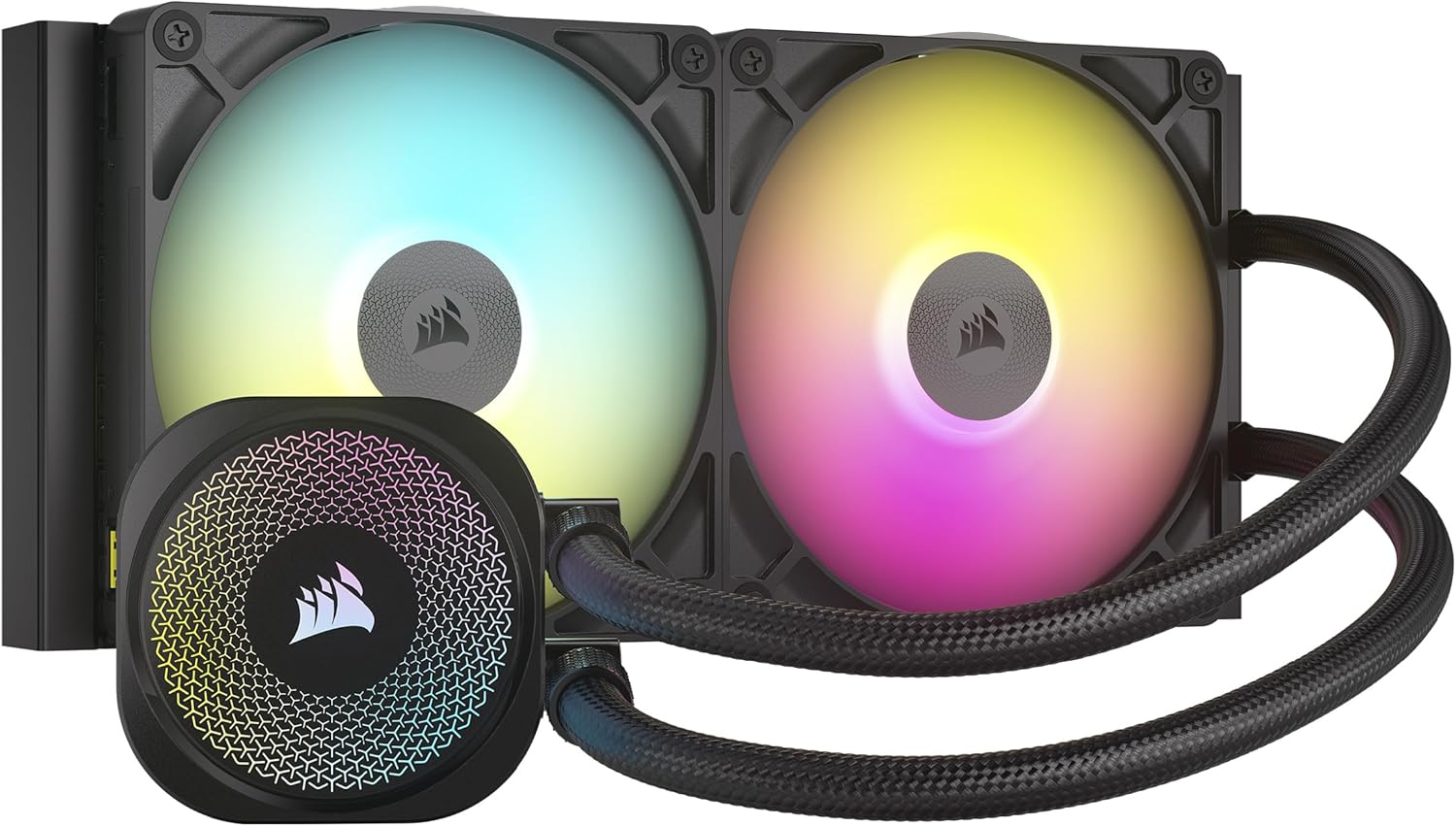 CORSAIR iCUE LINK TITAN 280 RX RGB (280mm) con 2 ventole RX140 RGB e Hub iCUE LINK incluso
