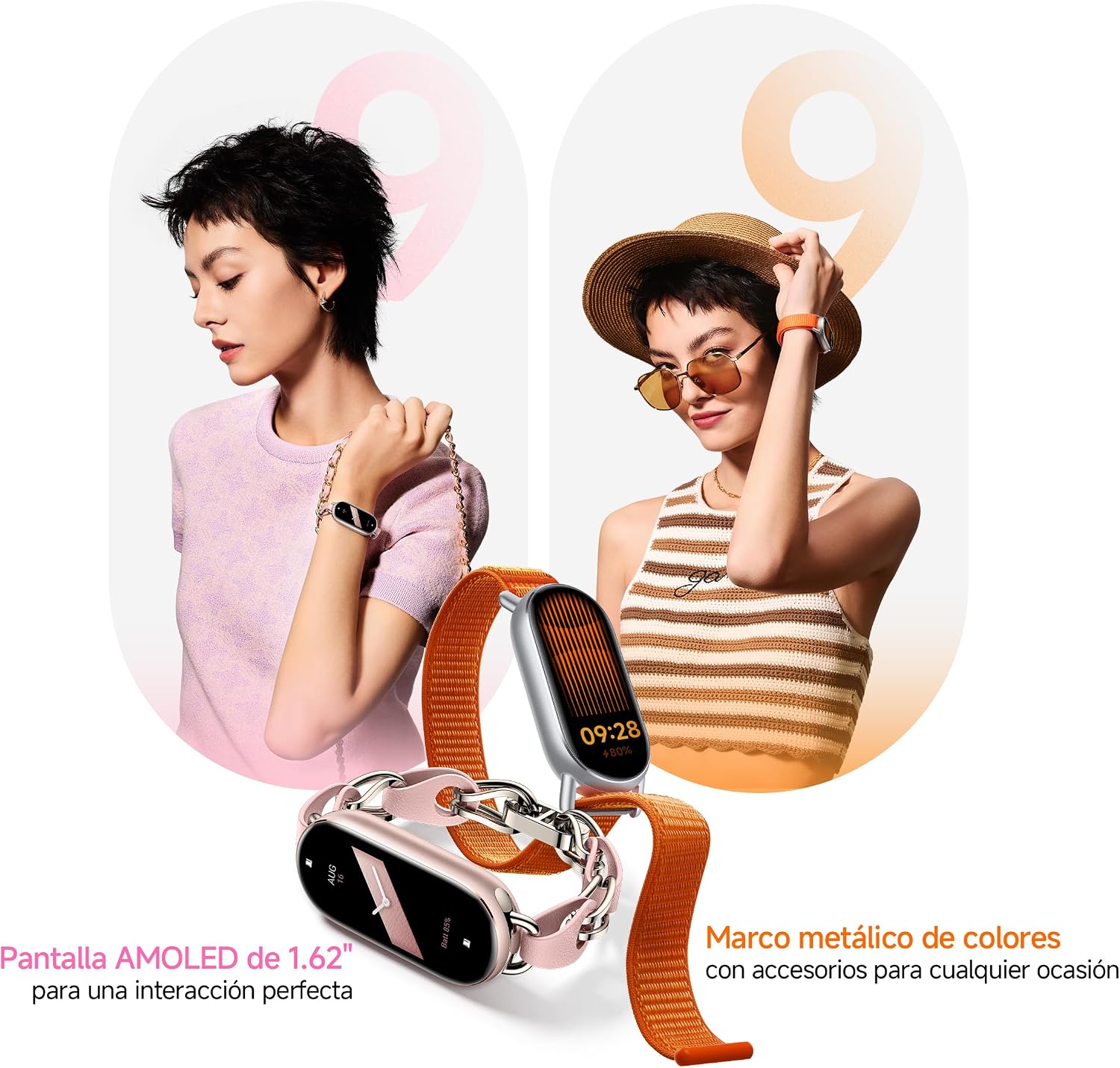Detalle 2 de XIAOMI Smart Band 9 Arctic Blue
