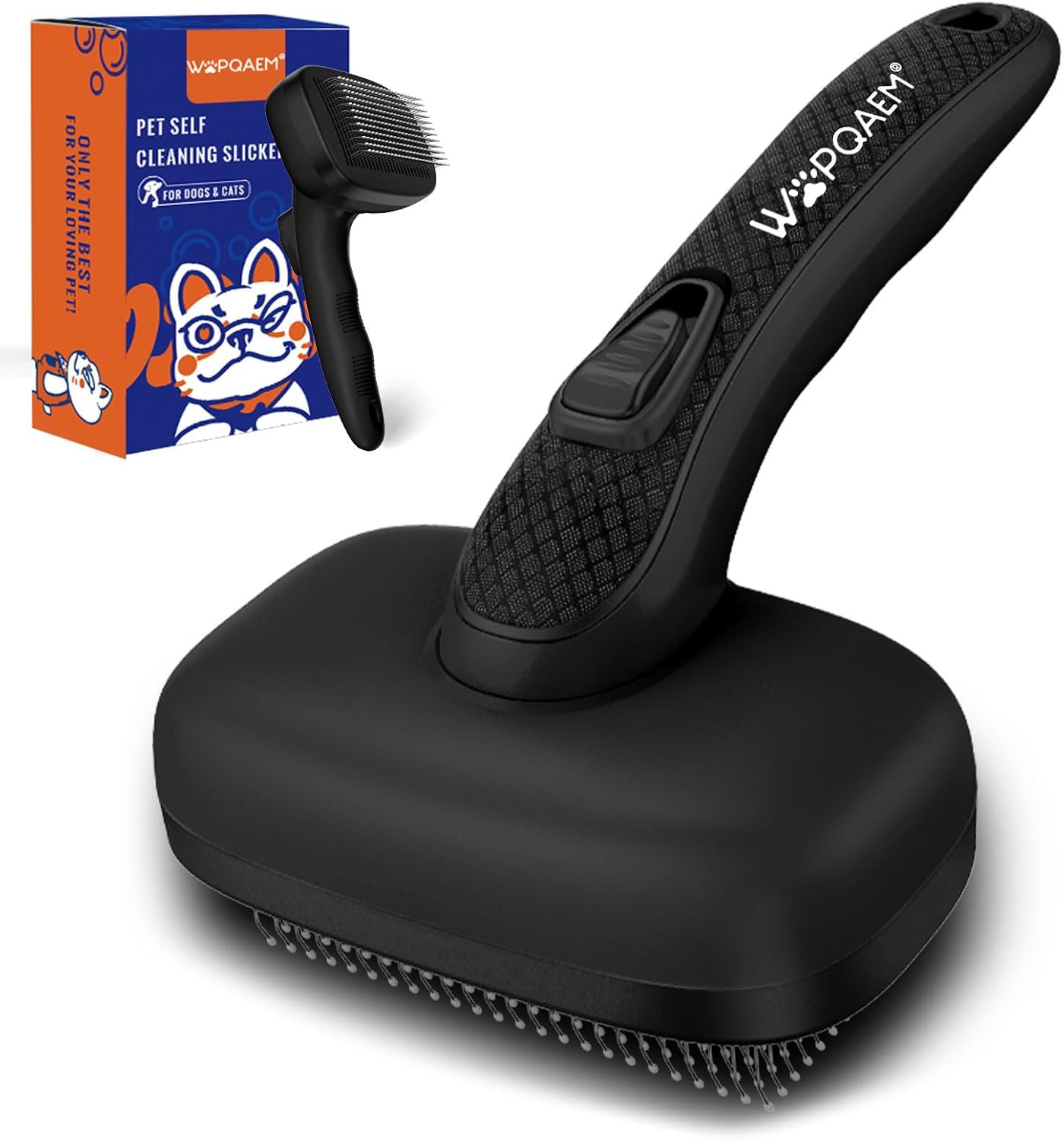 Detalle de WOPQAEM Dog Brush Self Cleaning Slicker