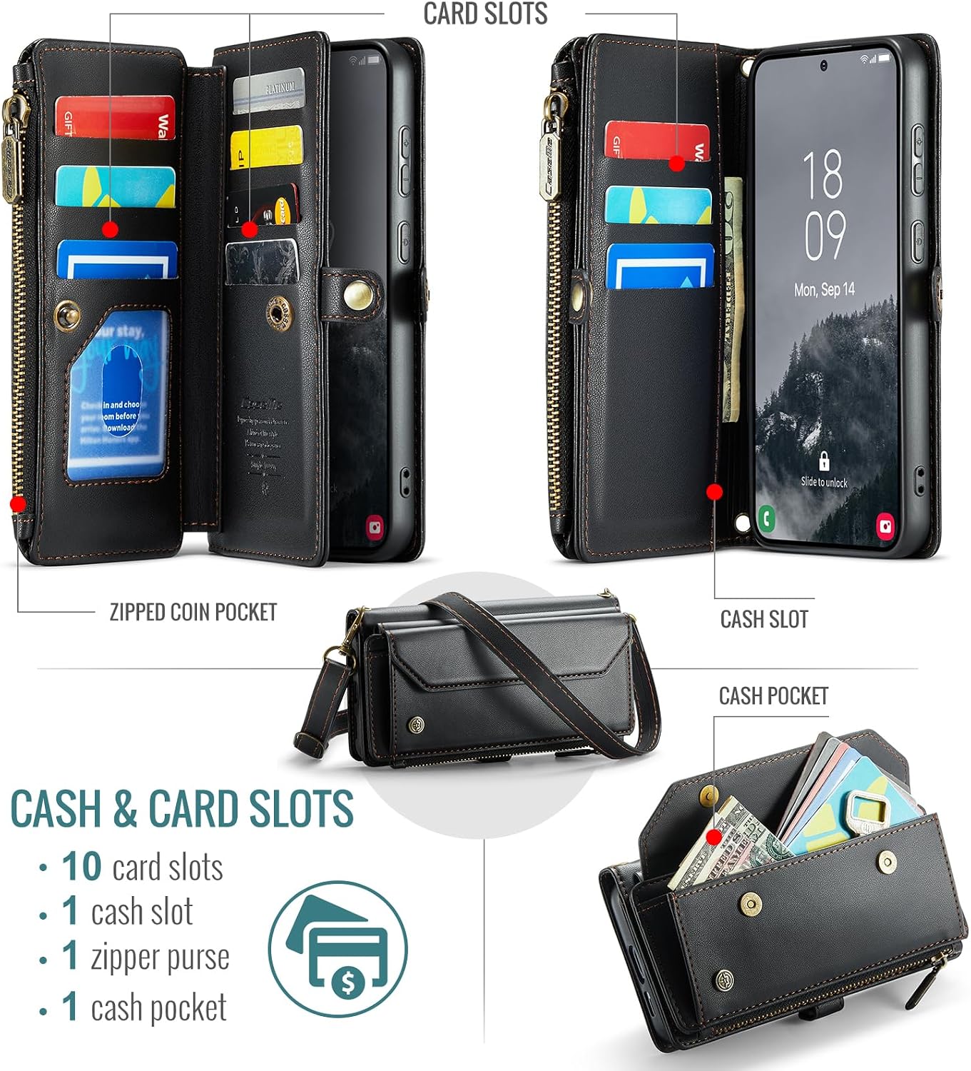 Detalle de WAWZ Wallet Case for Samsung Galaxy S25 FE
