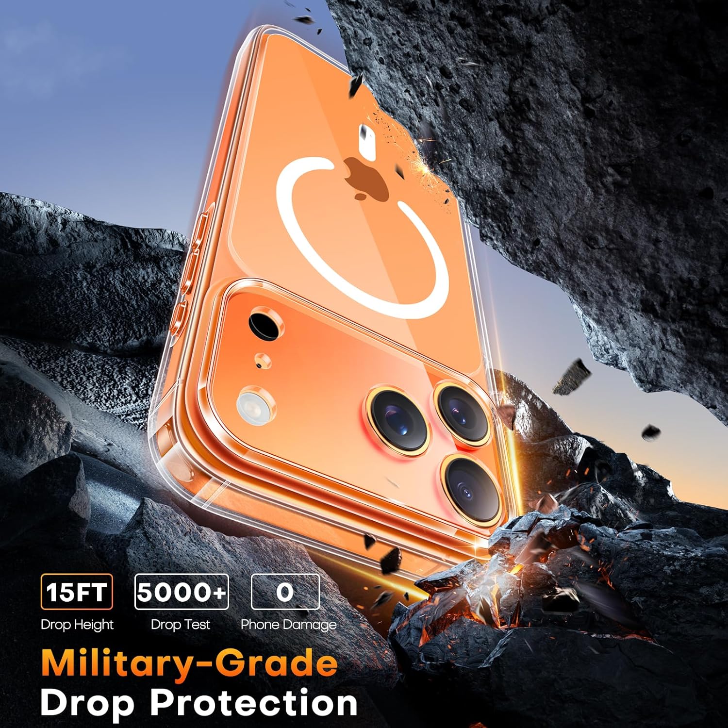 Thumbnail 4 de TAURI iPhone 17 Pro Max case with camera protection