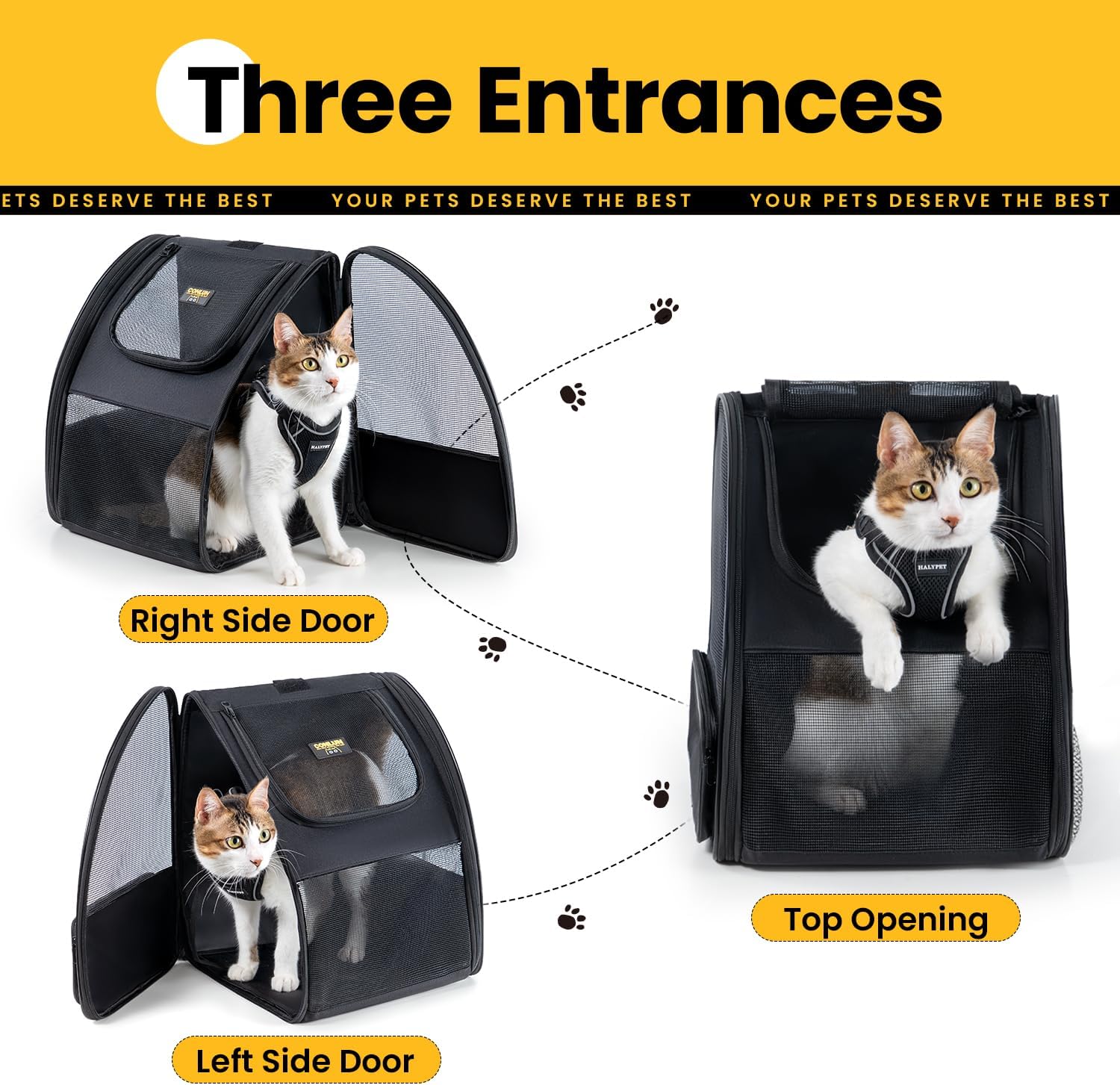 Thumbnail 2 de Conlun Cat Backpack Carrier for Small Dogs and Cats (Fits Up to 7kg)