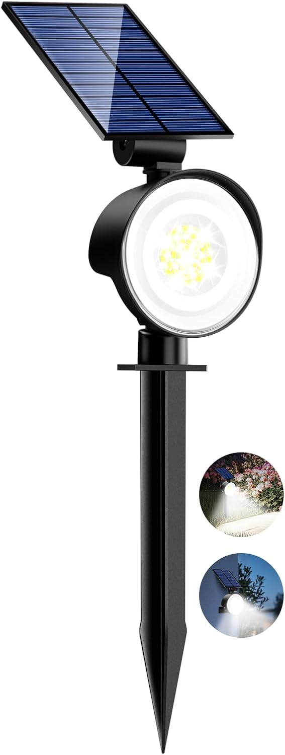 Detalle de nipify Faretti Solari a Led da Esterno: 3 Modalità, impermeabili e facili da installare