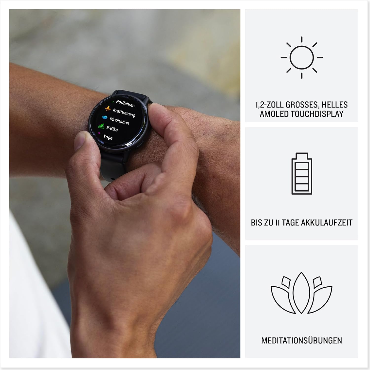 Thumbnail 2 de Garmin Renewed vívoactive 5 GPS 42mm smartwatch (AMOLED) in Ivory