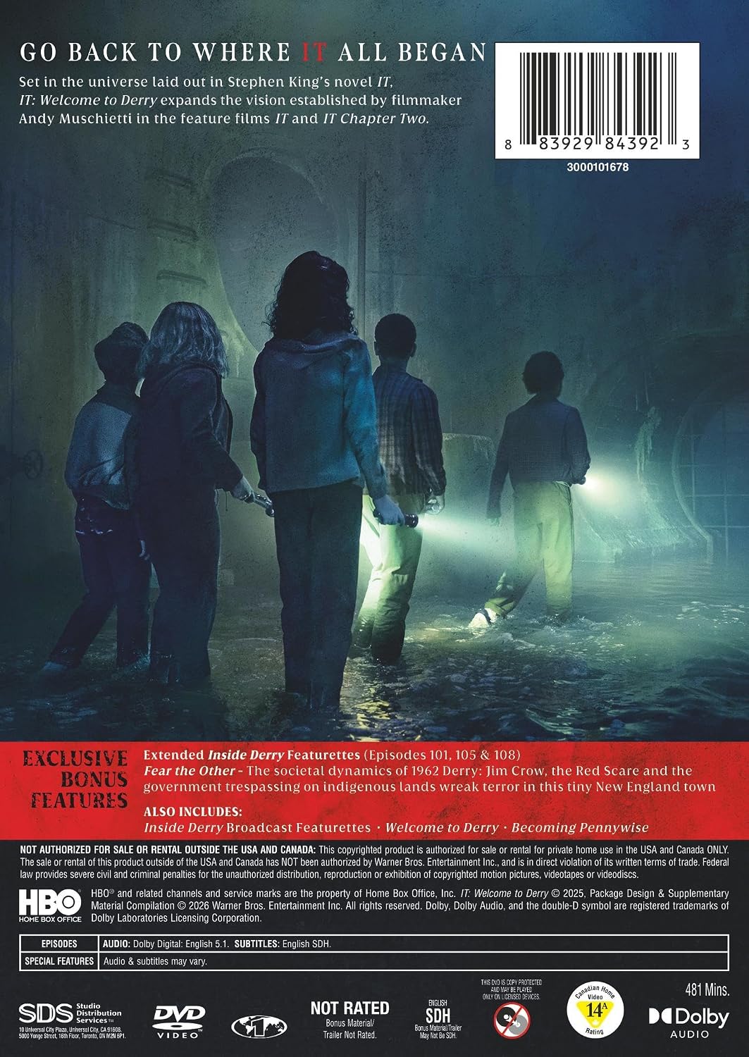 Detalle de IT: Welcome to Derry: The Complete First Season DVD, NTSC