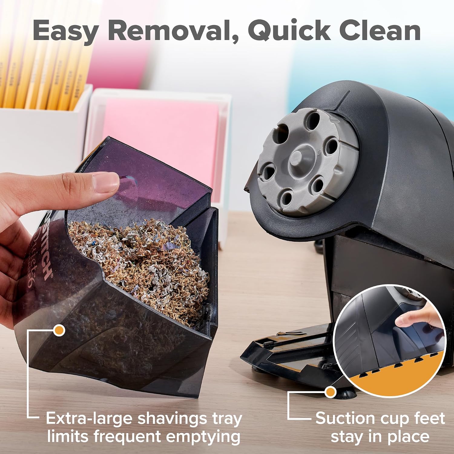 Detalle de Bostitch Electric Pencil Sharpener, 6-Size Selector