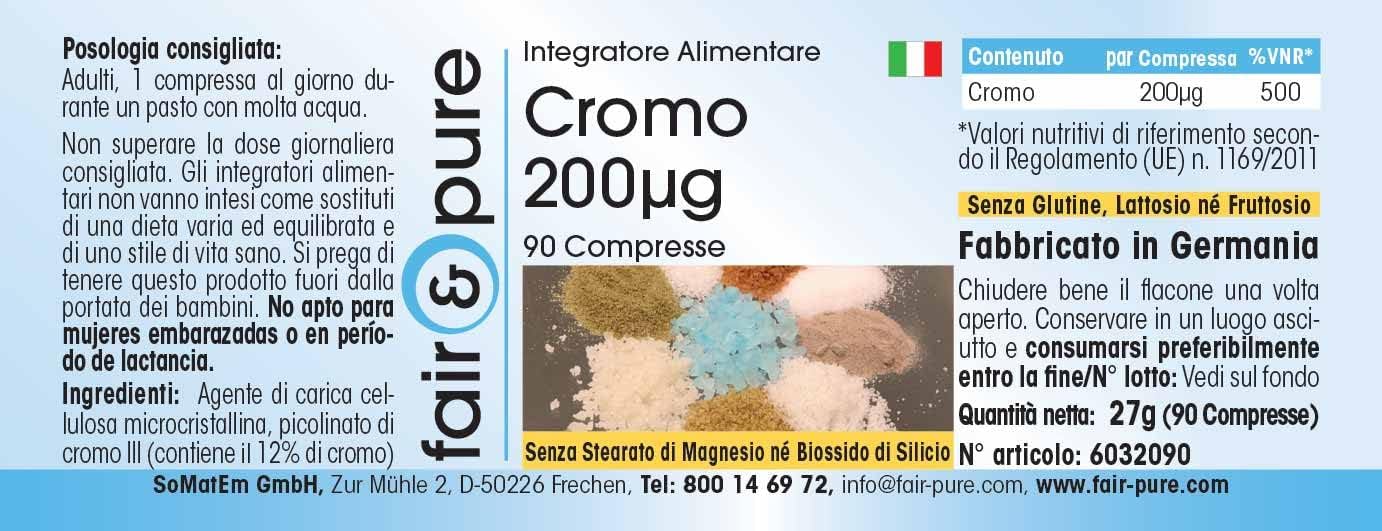 Thumbnail 5 de Fair & Pure Chrom 200 µg, 90 Tabletten – schluckfreundlich, vegan, deutsche Herstellung