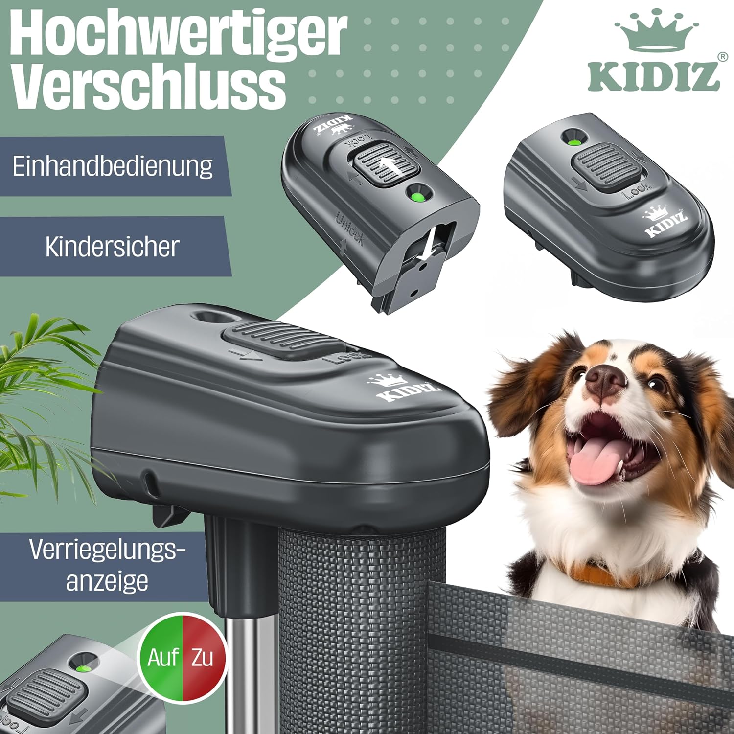 Detalle de KIDIZ Treppenschutzgitter 0–180 cm