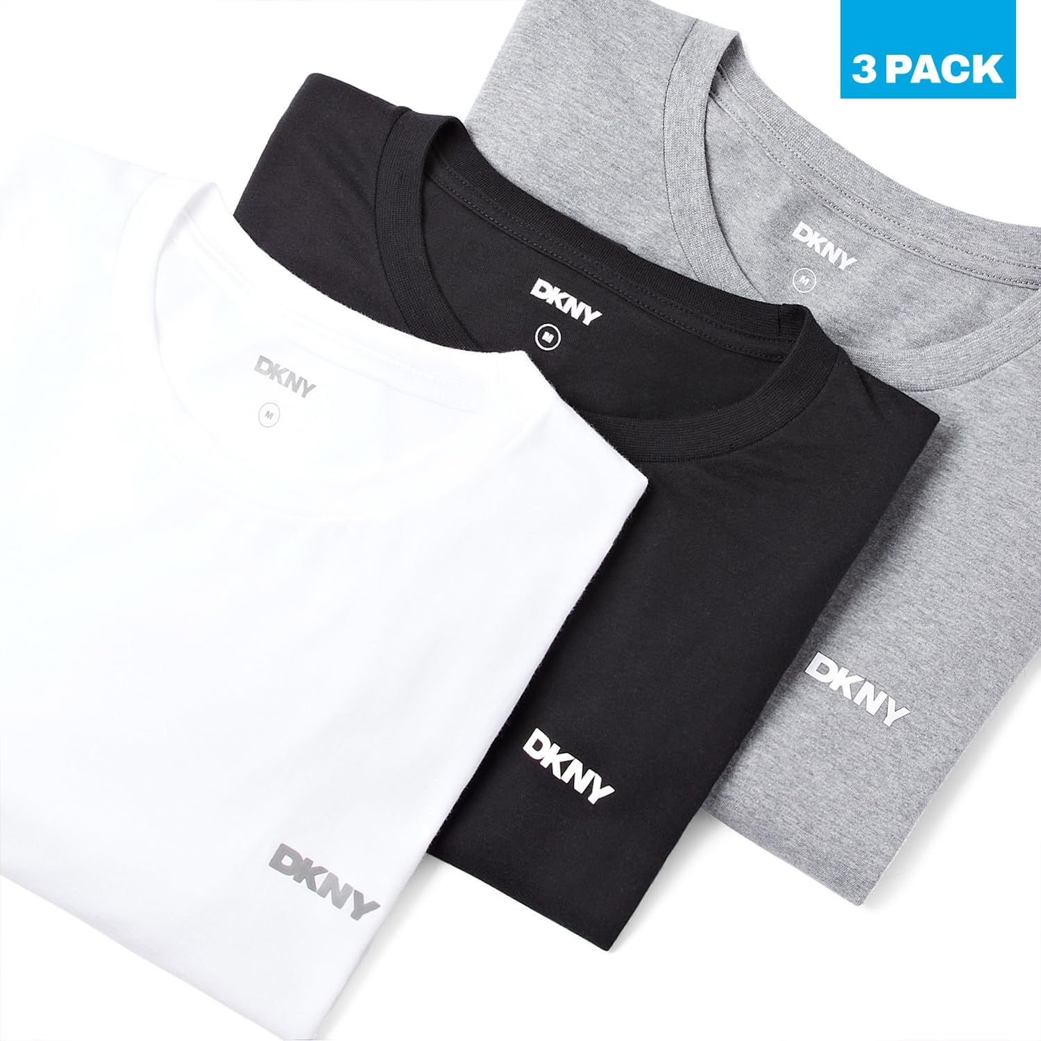 Thumbnail 5 de DKNY Hombres Camiseta cuello redondo pack 3
