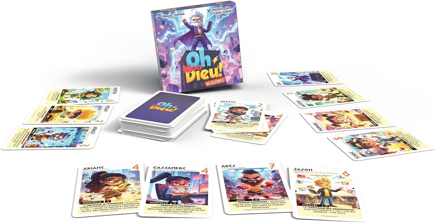 Thumbnail 2 de Bioviva Oh Mon Dieu ! (Olympe) — jeu stratégique et fun pour 2 à 6 joueurs, dès 8 ans