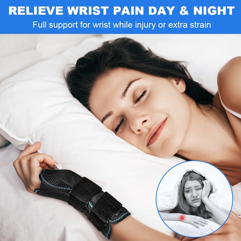 Thumbnail 6 de AOGOE Orthese Poignet – Attelle Poignet Réglable à 3 Éclisses Métalliques