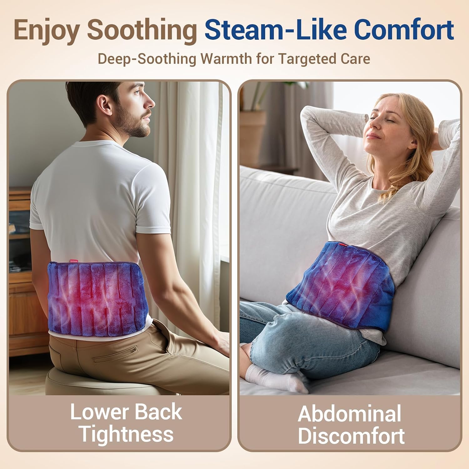Thumbnail 5 de Comfytemp 9x47inch Microwavable Heating Pad 2.5LB