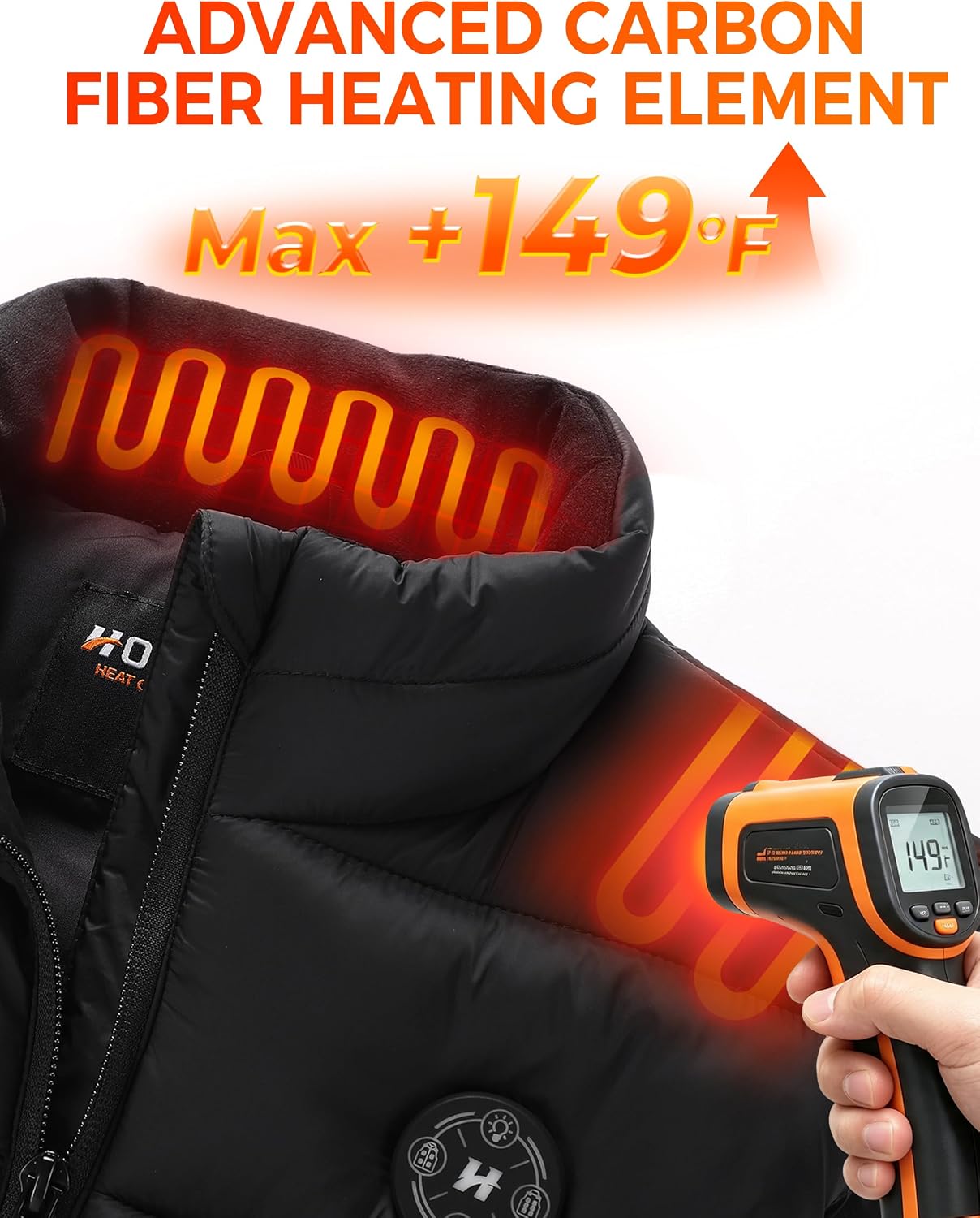 Thumbnail 6 de HOOHEAT Women's Heated Vest with 15 Heating Zones and 16,000mAh Battery