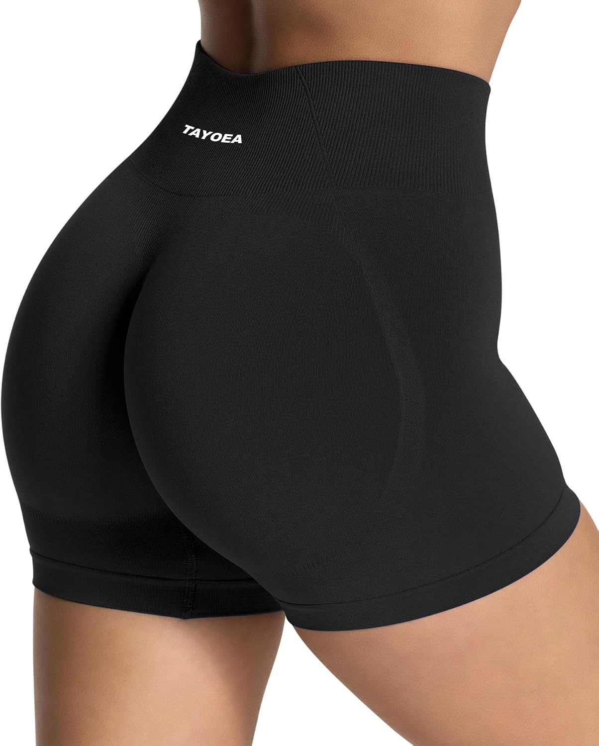 Detalle 2 de TAYOEA Sport Short Damen – Scrunch Butt Lifting, Seamless Push Up Gyms Short