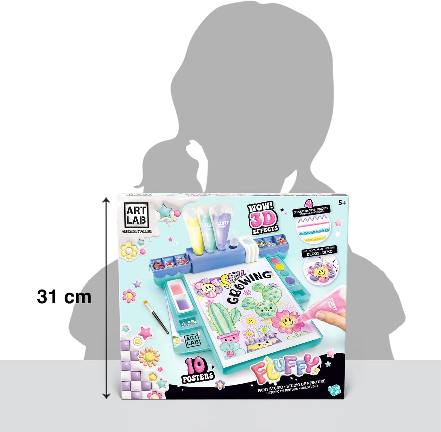 Thumbnail 4 de Canal Toys Art Lab Fluffy Painting Studio – 3D-Malerei-Set für Kinder ab 5 Jahren (bis zu 10 Motive)
