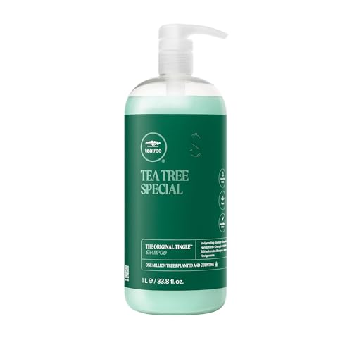 Detalle de Tea Tree Special Shampoo Deep Cleans & Refreshes Scalp for All Hair Types, 33.8 fl oz