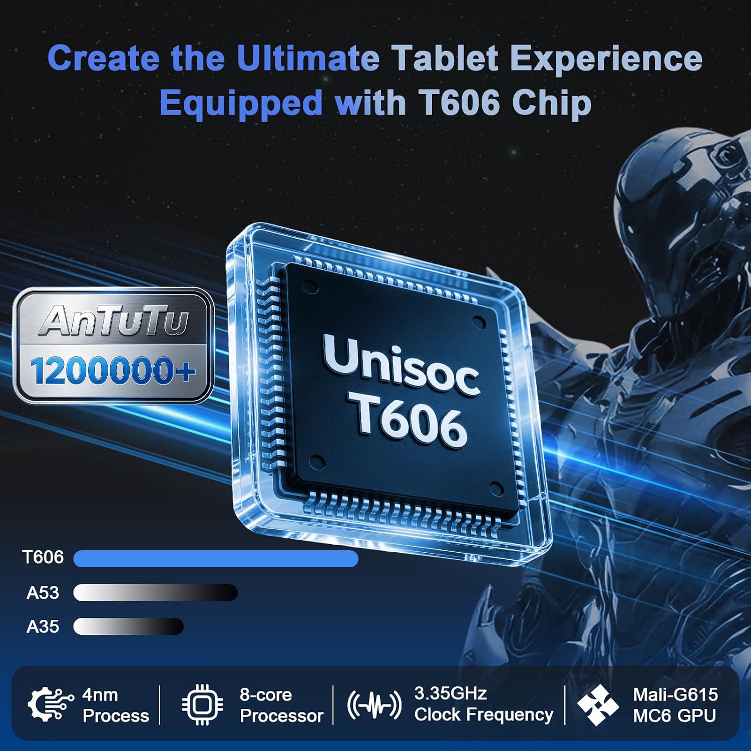 Thumbnail 5 de Relndoo P60 10.1-Inch Android 16 Tablet with Keyboard and Expandable Storage