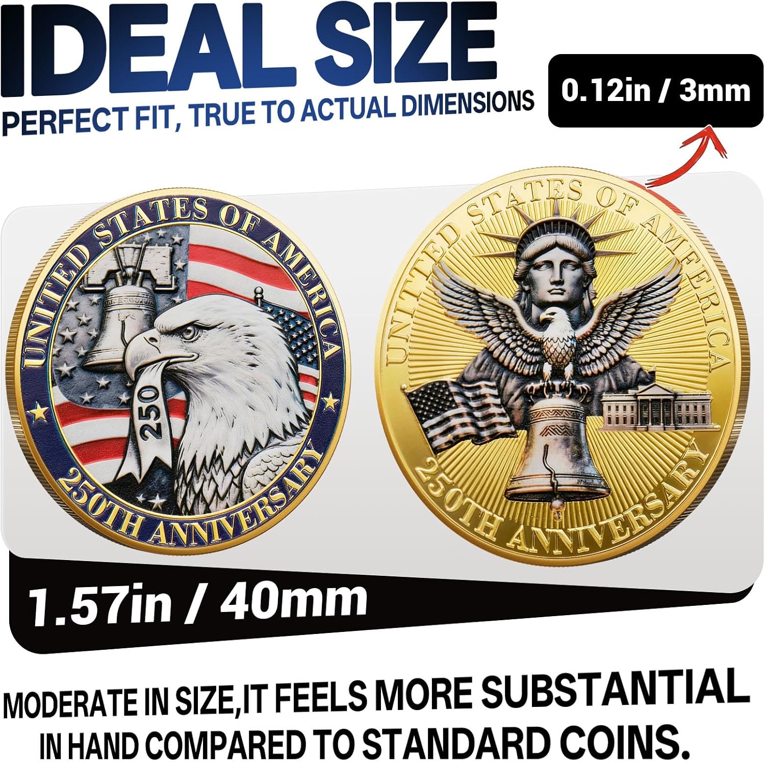 Detalle de Challenge Coin 1776–2026