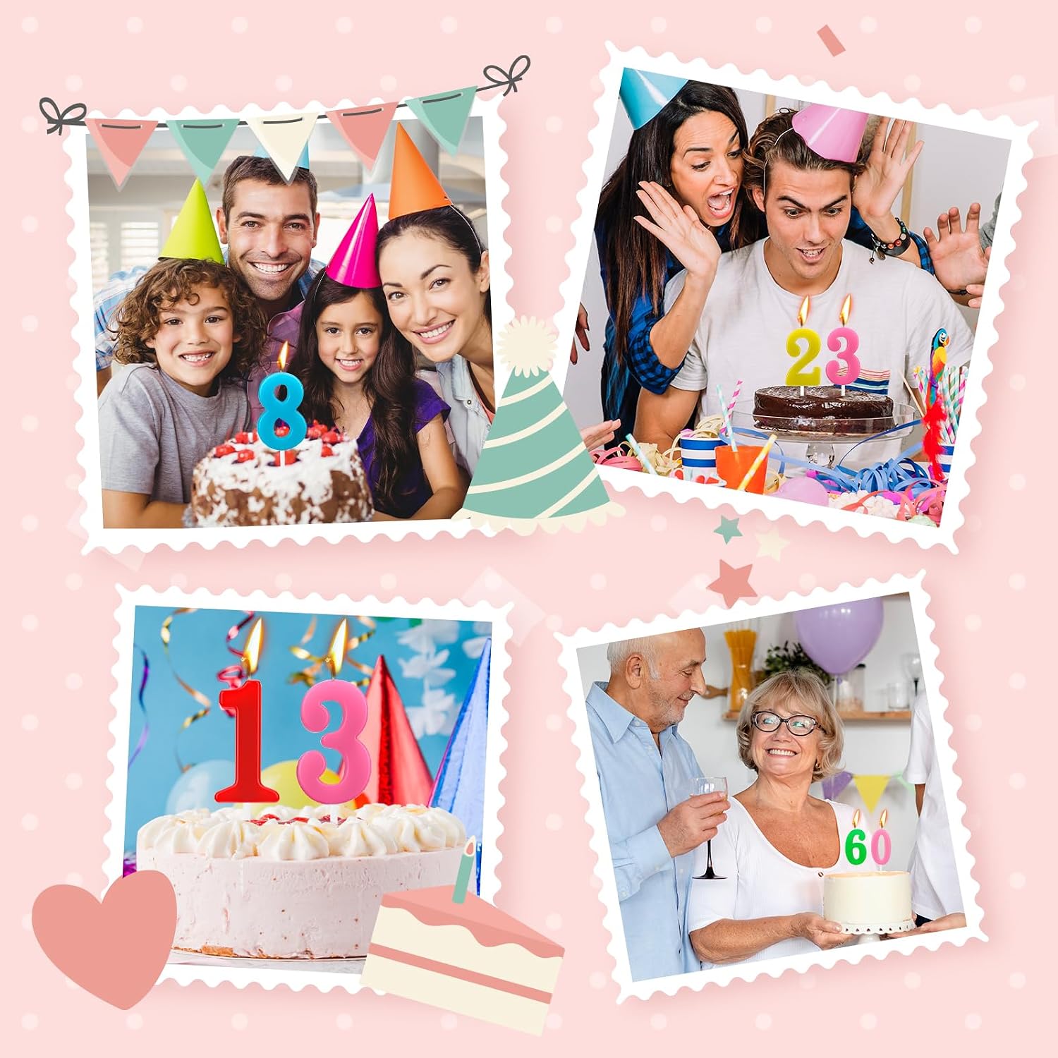 Thumbnail 5 de BEAN LIEVE Velas número 0-9 colorido