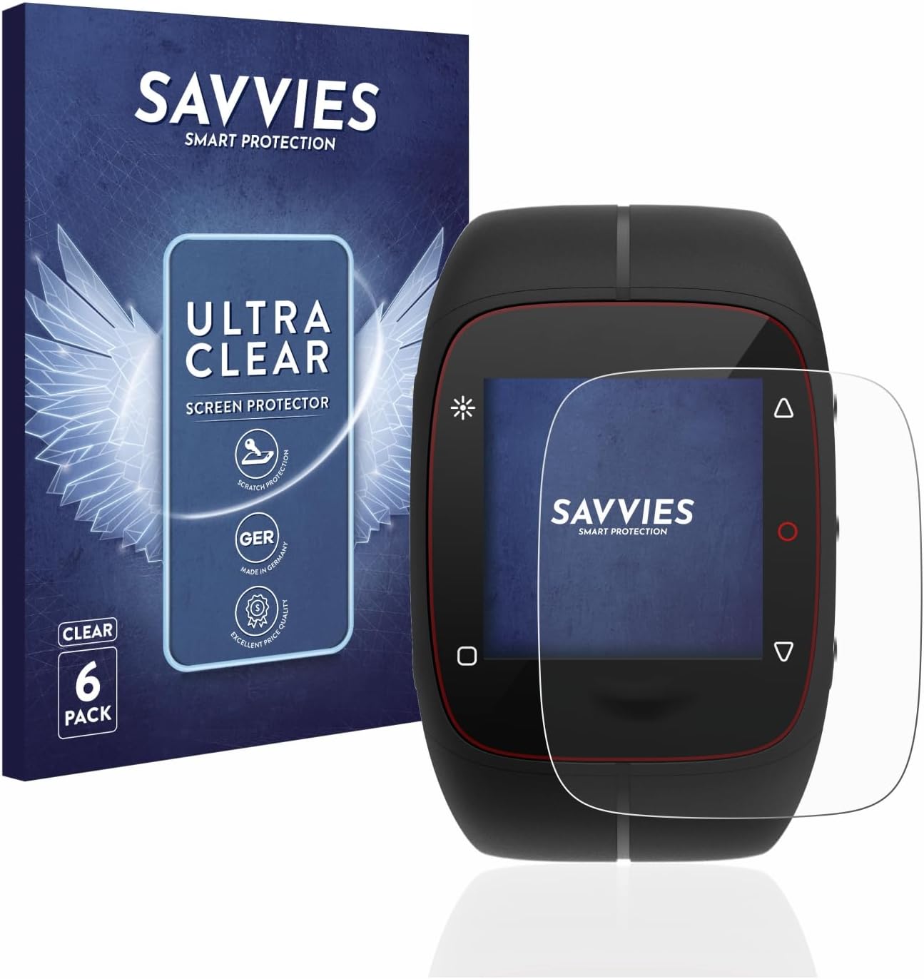 Savvies 6 Pack Screen Protector for Polar M400/M430 – Ultra-Clear, Bubble-Free Protection